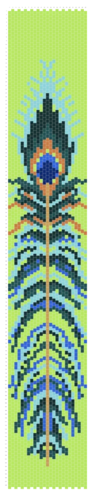 Peacock feather Bookmark